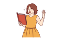 پیش‌نمایش فایل girl-holding-book-and-speaking-9206081 از پک افراد