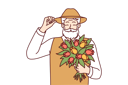 پیش‌نمایش فایل old-man-holding-flower-bouquet-9206087 از پک افراد