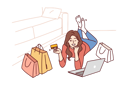 پیش‌نمایش فایل girl-doing-online-shopping-9206043 از پک مفهوم محور