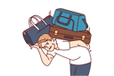 پیش‌نمایش فایل man-carrying-luggage-bags-on-back-9206059 از پک مفهوم محور