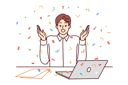 پیش‌نمایش فایل male-employee-celebrate-success-9206000 از پک فعالیت افراد