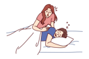 پیش‌نمایش فایل girl-taking-photo-of-sleeping-boy-9206030 از پک متفرقه