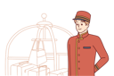 پیش‌نمایش فایل bellboy-works-at-hotel-standing-near-cart-with-suitcases-and-bags-and-waiting-for-new-guests-10111261 از پک افراد