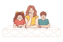 پیش‌نمایش فایل mother-and-children-lie-on-mattress-recommending-use-of-comfortable-furniture-for-bedroom-10111253 از پک افراد