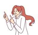 پیش‌نمایش فایل woman-smiles-and-points-finger-at-copy-space-10111263 از پک افراد