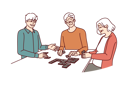 پیش‌نمایش فایل elderly-people-play-dominoes-at-nursing-home-10110998 از پک متفرقه