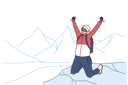 پیش‌نمایش فایل inspired-traveler-man-stands-on-mountain-top-rejoicing-at-successful-climbing-everest-peak-10111001 از پک متفرقه