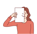 پیش‌نمایش فایل happy-woman-covers-half-of-face-with-paper-with-smiling-emoticon-10111172 از پک فعالیت افراد
