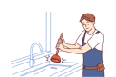 پیش‌نمایش فایل man-plumber-is-dressed-in-overalls-uses-plunger-to-clear-blockage-in-sink-in-kitchen-or-bathroom-10111178 از پک فعالیت افراد