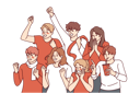پیش‌نمایش فایل men-and-women-baseball-fans-shout-and-wave-hands-to-support-athletes-from-favorite-team-10111167 از پک فعالیت افراد