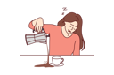 پیش‌نمایش فایل tired-woman-spills-coffee-falling-asleep-10111064 از پک متفرقه