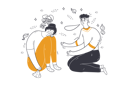 پیش‌نمایش فایل frustrated-woman-sitting-on-floor-with-man-10111104 از پک متفرقه