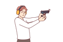 پیش‌نمایش فایل man-with-gun-trains-at-shooting-10598174 از پک فعالیت افراد