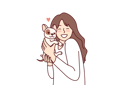 پیش‌نمایش فایل little-girl-hugs-puppy-given-for-birthday-10598355 از پک فعالیت افراد