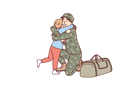 پیش‌نمایش فایل military-woman-hugs-son-after-returning-from-army-10598337 از پک فعالیت افراد