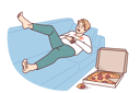 پیش‌نمایش فایل ugly-fat-man-sleeping-on-sofa-near-pizza-box-10598336 از پک فعالیت افراد
