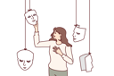 پیش‌نمایش فایل woman-actress-chooses-mask-for-theater-10598351 از پک فعالیت افراد