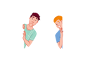 پیش‌نمایش فایل smiling-friends-spying-and-hiding-behind-wall-10612065 از پک فعالیت افراد