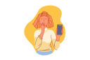 پیش‌نمایش فایل terrified-woman-holding-mobile-phone-10612085 از پک فعالیت افراد
