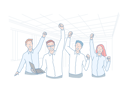 پیش‌نمایش فایل young-successful-team-celebrate-10612069 از پک فعالیت افراد