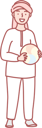 پیش‌نمایش فایل arabic-little-boy-holding-ball-10611185 از پک افراد عرب