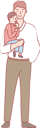 پیش‌نمایش فایل father-carrying-son-10611180 از پک افراد عرب