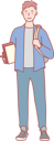 پیش‌نمایش فایل young-student-with-bag-10611182 از پک افراد عرب
