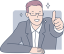 پیش‌نمایش فایل businessman-giving-approval-10611843 از پک فعالیت افراد