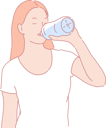 پیش‌نمایش فایل girl-drinking-water-10611816 از پک فعالیت افراد