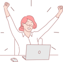 پیش‌نمایش فایل woman-celebrating-online-achievement-10611840 از پک فعالیت افراد