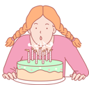 پیش‌نمایش فایل girl-blowing-birthday-candles-10611858 از پک فعالیت افراد