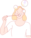 پیش‌نمایش فایل girl-blowing-bubbles-10611856 از پک فعالیت افراد