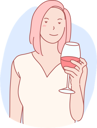 پیش‌نمایش فایل girl-drinking-wine-10611860 از پک فعالیت افراد