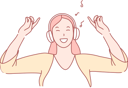 پیش‌نمایش فایل girl-listening-to-music-10611852 از پک فعالیت افراد