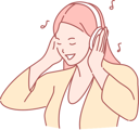پیش‌نمایش فایل girl-listening-to-music-10611854 از پک فعالیت افراد