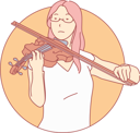 پیش‌نمایش فایل girl-playing-violin-10611892 از پک فعالیت افراد