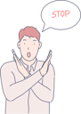 پیش‌نمایش فایل man-saying-stop-10611881 از پک فعالیت افراد