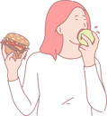 پیش‌نمایش فایل girl-avoid-fast-food-10611958 از پک فعالیت افراد