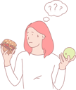 پیش‌نمایش فایل girl-confused-between-fast-food-10611957 از پک فعالیت افراد