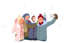 پیش‌نمایش فایل happy-friends-take-selfies-and-laugh-10612043 از پک فعالیت افراد