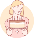 پیش‌نمایش فایل birthday-girl-holding-cake-10610572 از پک فعالیت افراد