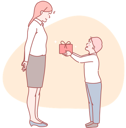 پیش‌نمایش فایل little-boy-giving-gift-10610561 از پک فعالیت افراد