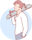 پیش‌نمایش فایل young-boy-holding-skateboard-10610568 از پک فعالیت افراد