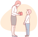 پیش‌نمایش فایل young-lady-say-thank-you-to-little-kid-10610562 از پک فعالیت افراد