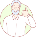 پیش‌نمایش فایل old-man-showing-thumbs-up-10610606 از پک فعالیت افراد