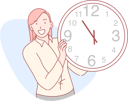 پیش‌نمایش فایل woman-holding-clock-10610627 از پک فعالیت افراد