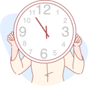 پیش‌نمایش فایل young-woman-holding-clock-10610625 از پک فعالیت افراد