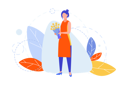 پیش‌نمایش فایل female-florist-with-bouquet-of-flowers-10610802 از پک فعالیت افراد