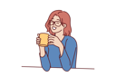 پیش‌نمایش فایل joyful-woman-holding-coffee-mug-sitting-at-table-and-smiling-remembering-happy-moments-from-life-10598108 از پک فعالیت افراد