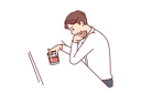 پیش‌نمایش فایل man-drinks-alcohol-sitting-in-bar-10597972 از پک فعالیت افراد